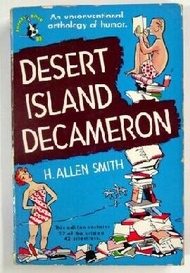 Thorne Smith in Desert Island Decameron paperback dust jacket